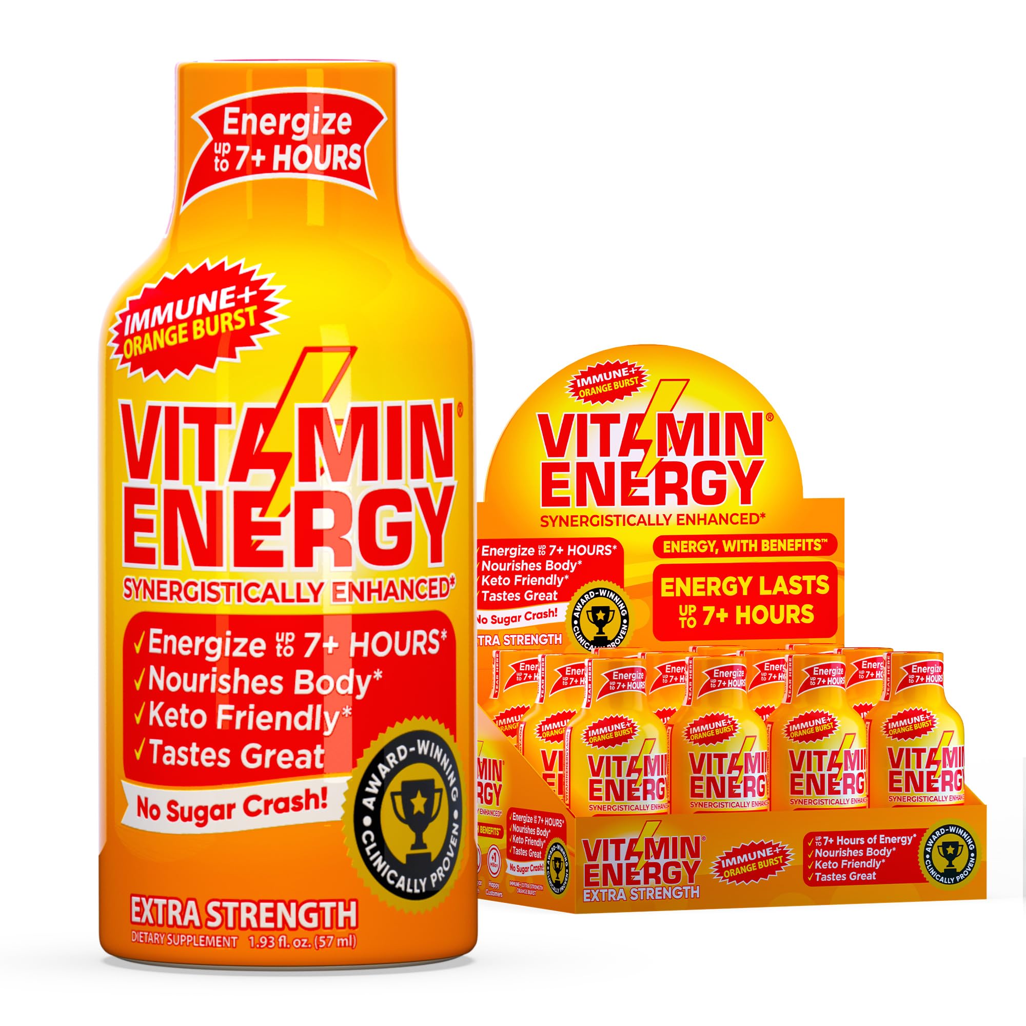 Amazon.com : Vitamin Energy Immune+ Extra Strength Energy Shot
